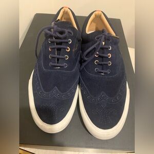 Men's Paul Smith Navy Suede Sneakers Shoes